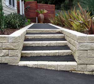 asphalt steps paving